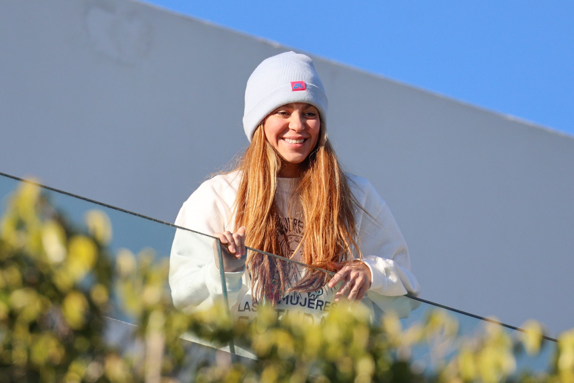 Shakira en el balcón