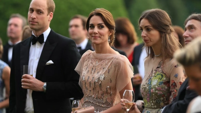 Guillermo, Kate Middleton y Rose Hanbury