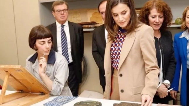 Letizia en la Real Casa de la Moneda