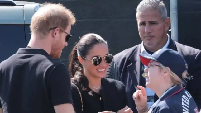 Harry, Meghan Markle y Christopher Sánchez