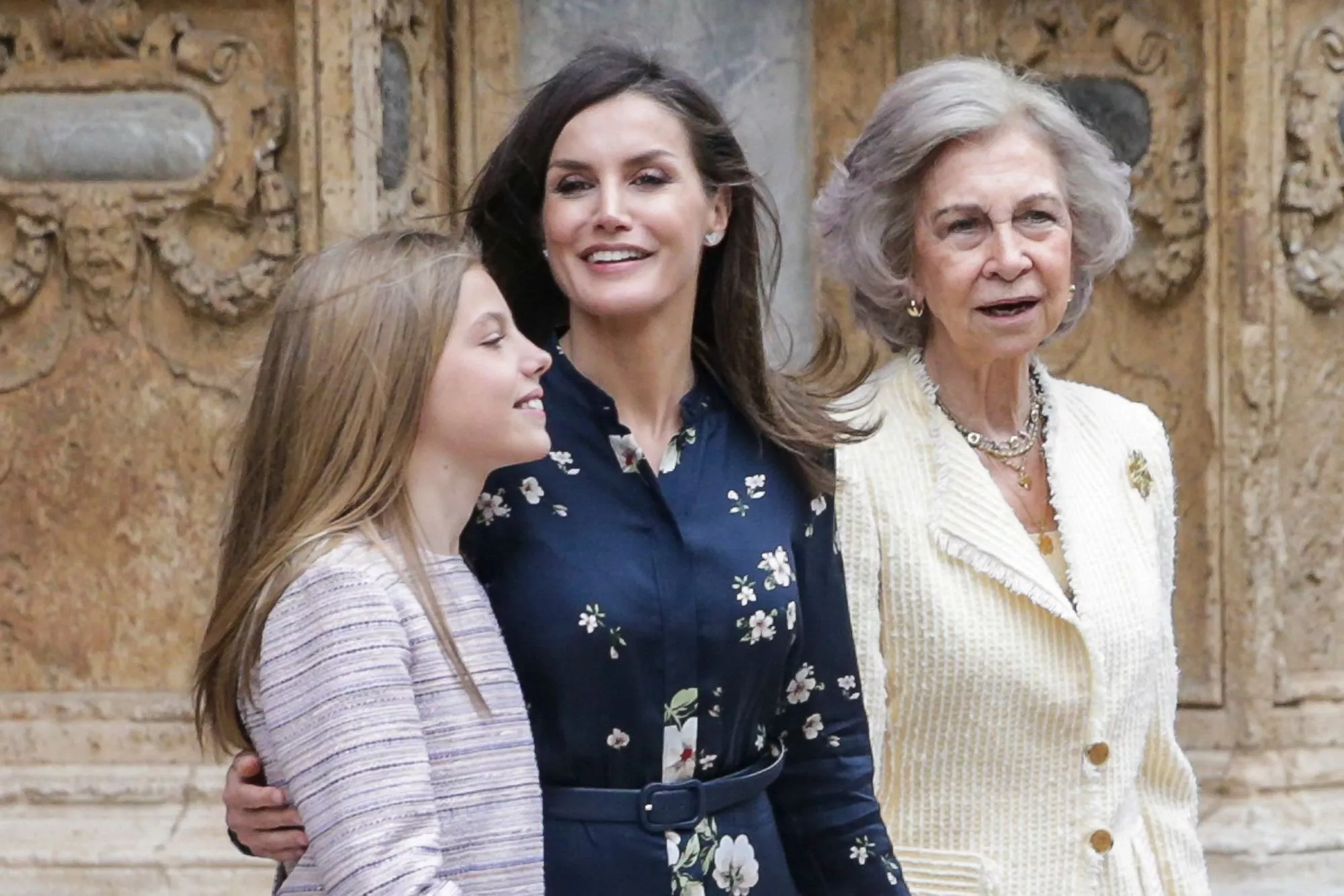 La infanta Sofía, Letizia y Sofía de Grecia