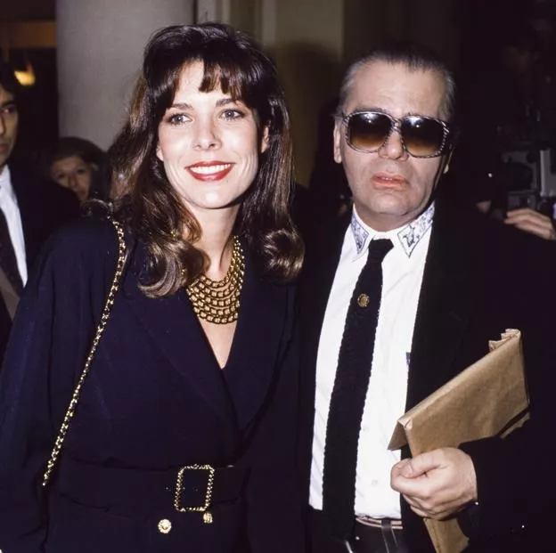 Carolina de Mónaco y Karl Lagerfeld Carolina de Mónaco y Karl Lagerfeld