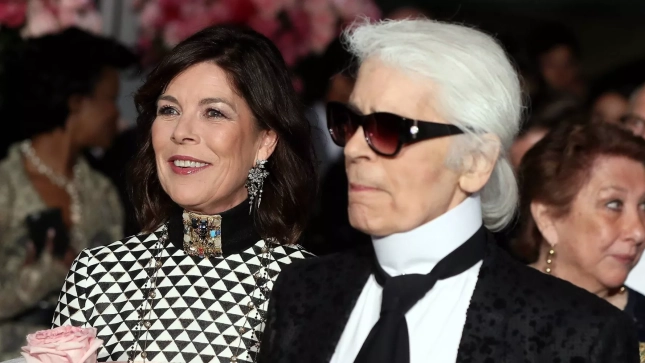 Carolina de Mónaco y Karl Lagerfeld Carolina de Mónaco y Karl Lagerfeld
