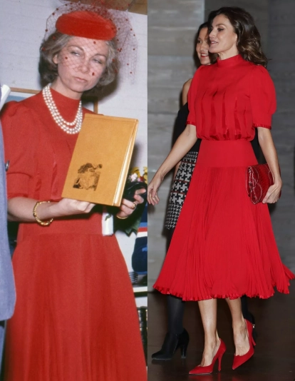 Letizia buscando looks de la reina Sofía Letizia buscando looks de la reina Sofía