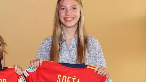 La infanta Sofía es una enamorada del fútbol La infanta Sofía es una enamorada del fútbol