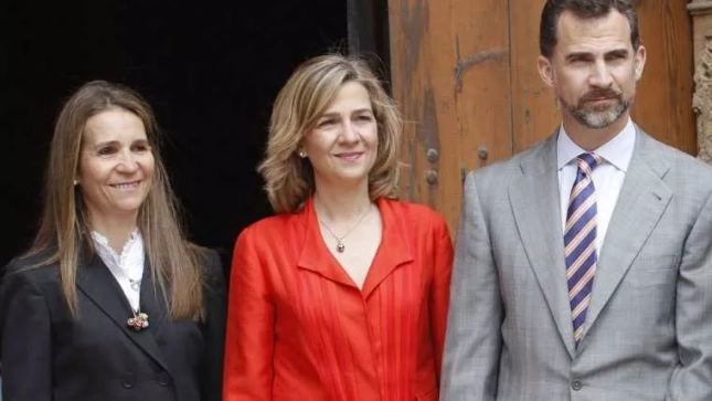Elena, Cristina y Felipe VI