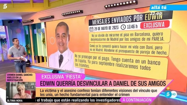 Los mensajes de Edwin Arrieta | Telecinco Los mensajes de Edwin Arrieta | Telecinco