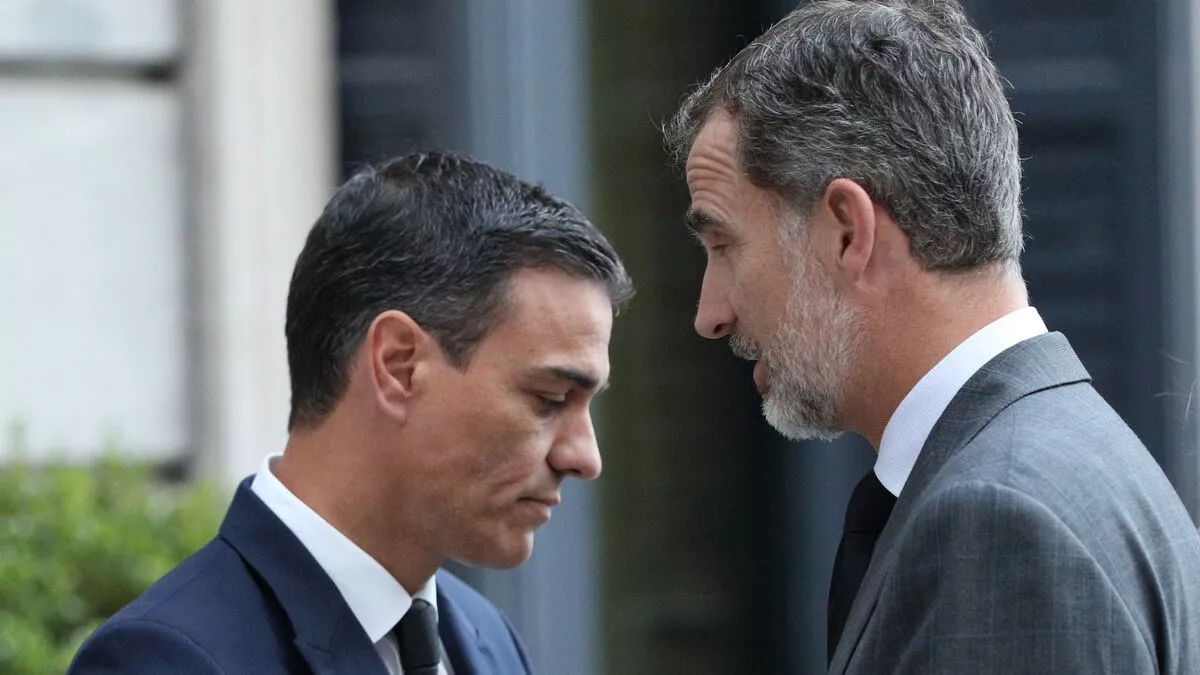 Pedro Sánchez y Felipe VI