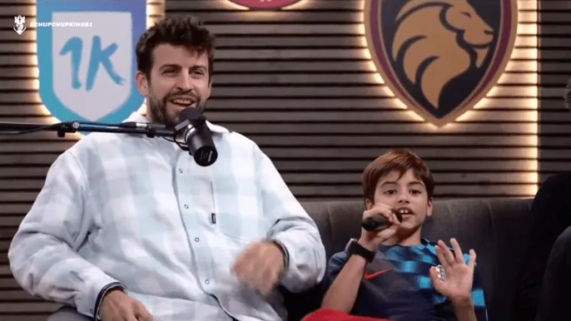 Piqué con su hijo en la Kings League Piqué con su hijo en la Kings League
