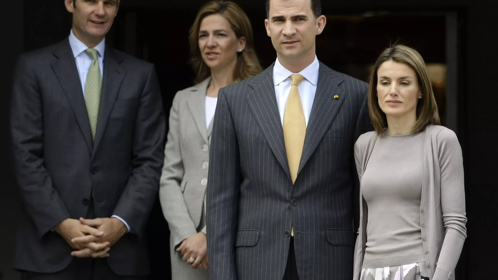 Iñaki Urdangarin, Cristina, Felipe VI y Letizia Iñaki Urdangarin, Cristina, Felipe VI y Letizia