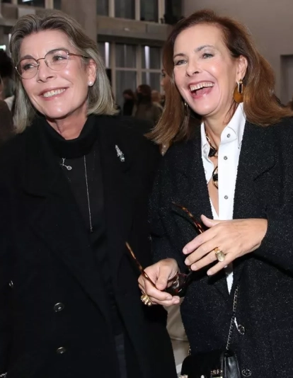 Carolina de Mónaco y Carole Bouquet Carolina de Mónaco y Carole Bouquet