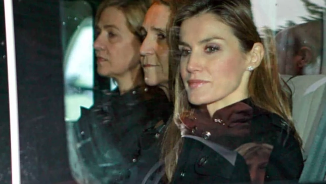 Letizia junto a Elena y Cristina