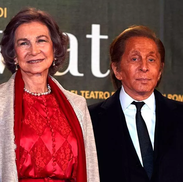 Reina Sofía y Valentino Garavanni Reina Sofía y Valentino Garavanni