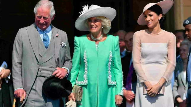 Carlos III, Camilla Parker-Bowles y Meghan Markle