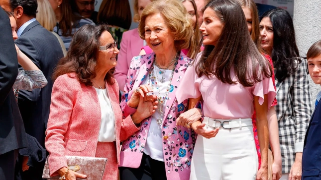 Paloma Rocasolano, Sofia y Letizia en la confirmación de Sofía GTRES