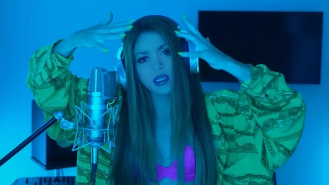 Shakira en su sesión con Bizarrap