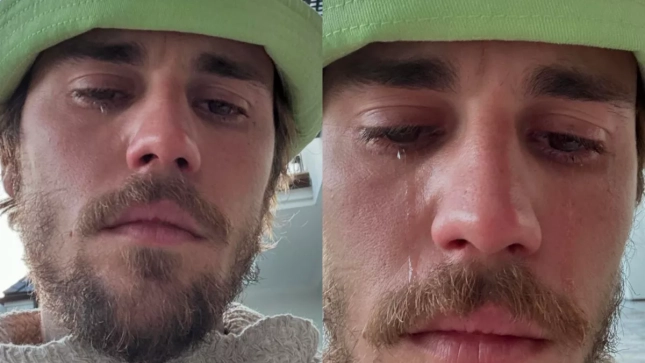 Justin Bieber, llorando | Instagram Justin Bieber, llorando | Instagram
