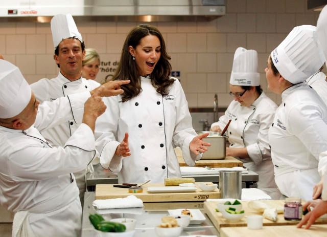 Kate Middleton en la cocina